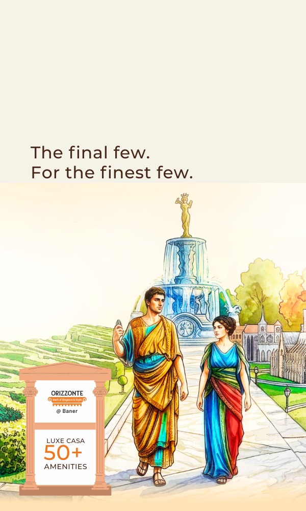 Exclusive 3 and 4 BHK Premium Spacious Flats at Orizzonte in Baner.